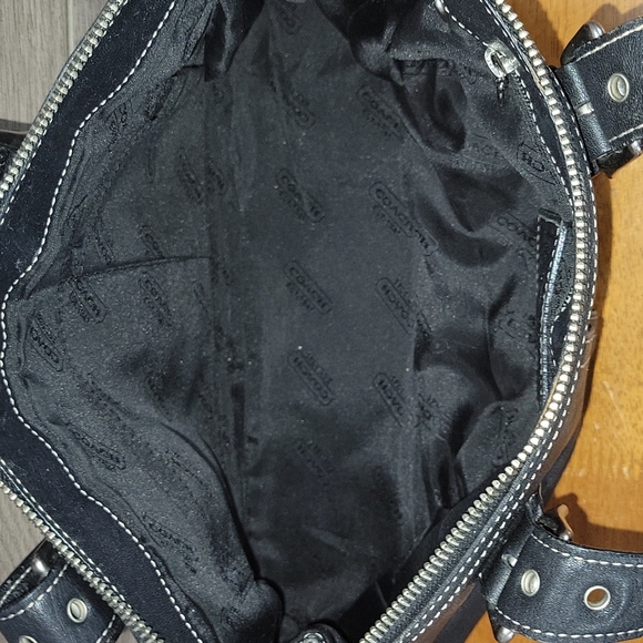 Coach Bags Coach 9545 Legacy Classic Zip Black Leather Satchel